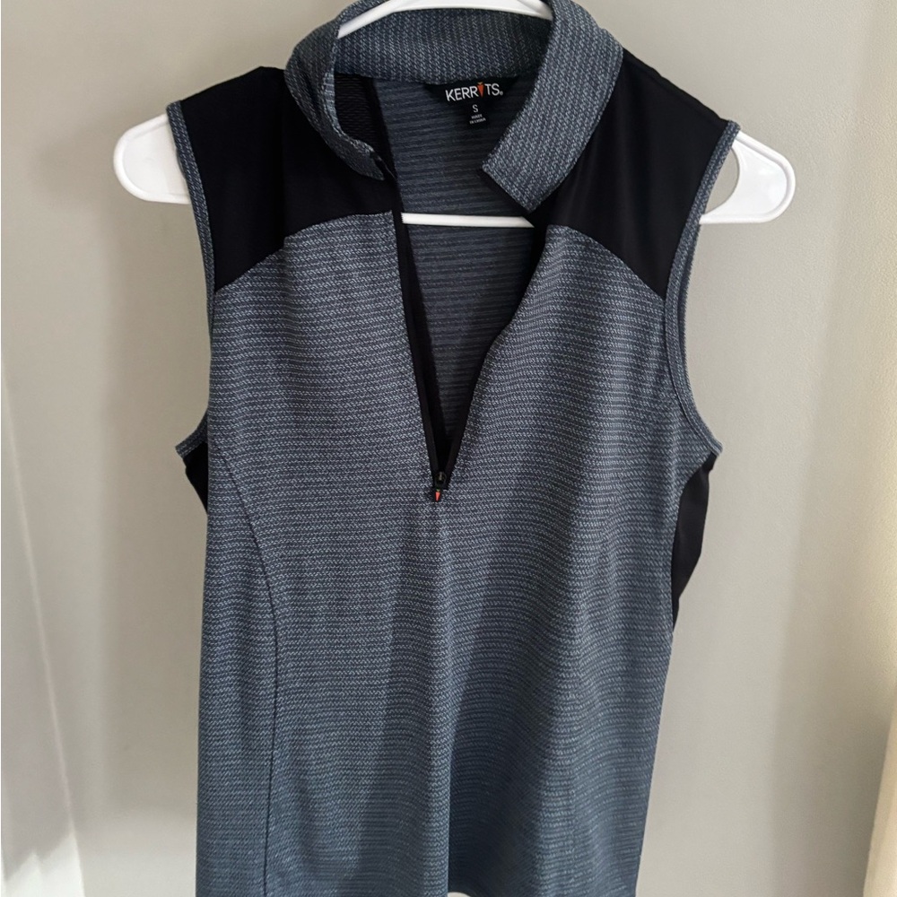 Kerrits Women's Gray/Blue Sleeveless Top